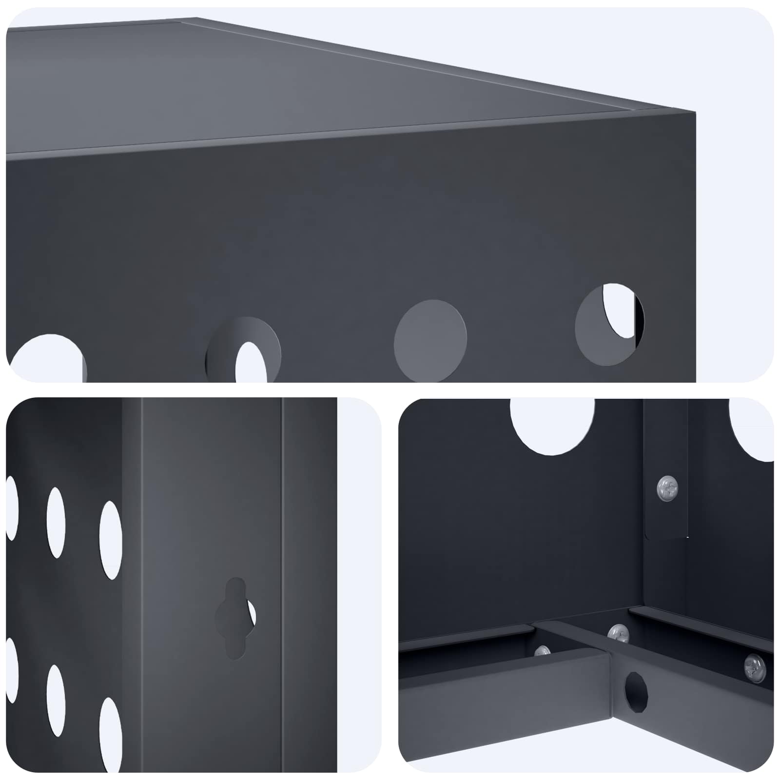 Copertura per condizionatore d'aria Antracite 100 x 50 x 70 cm