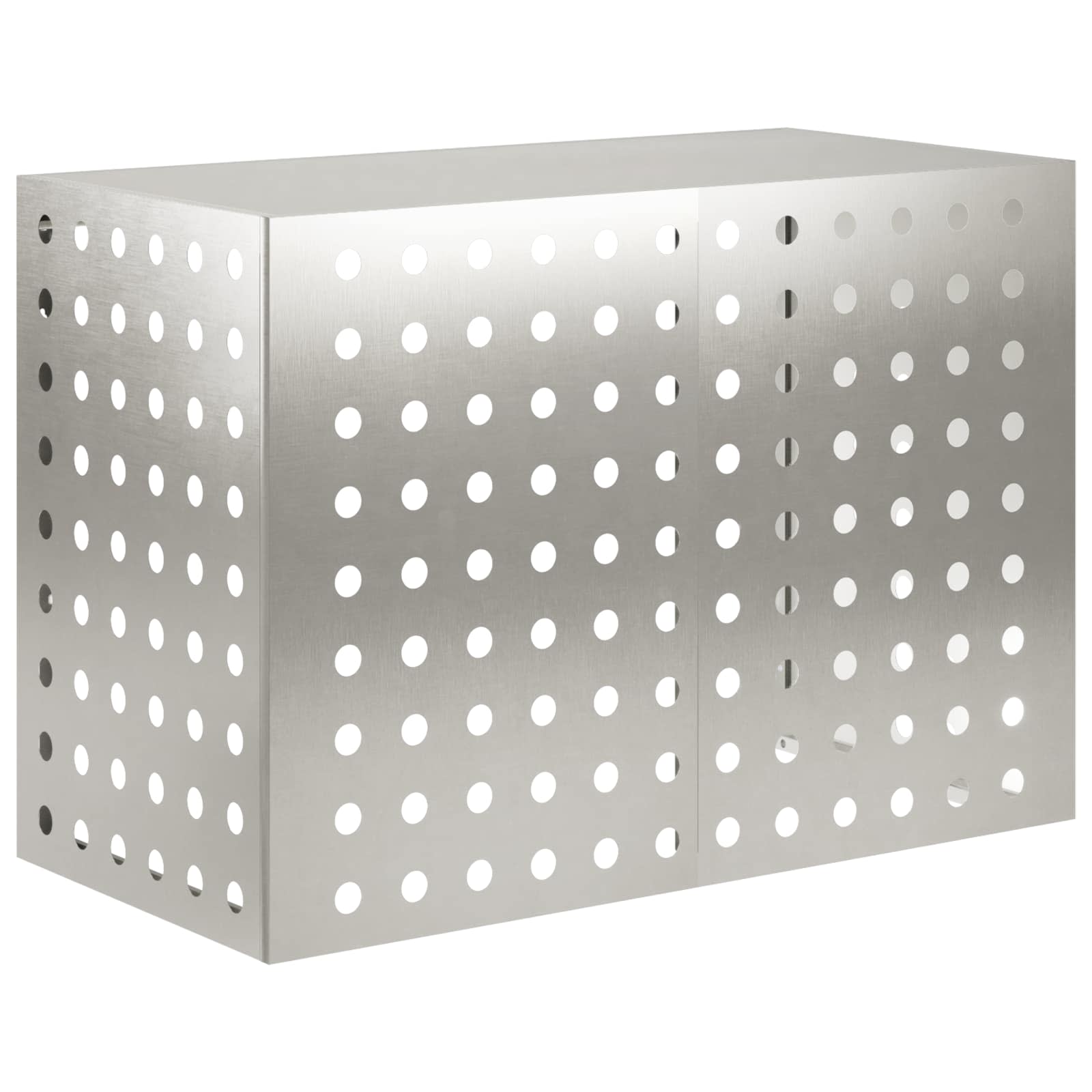 Copertura per condizionatore d'aria Argento 100 x 50 x 70 cm