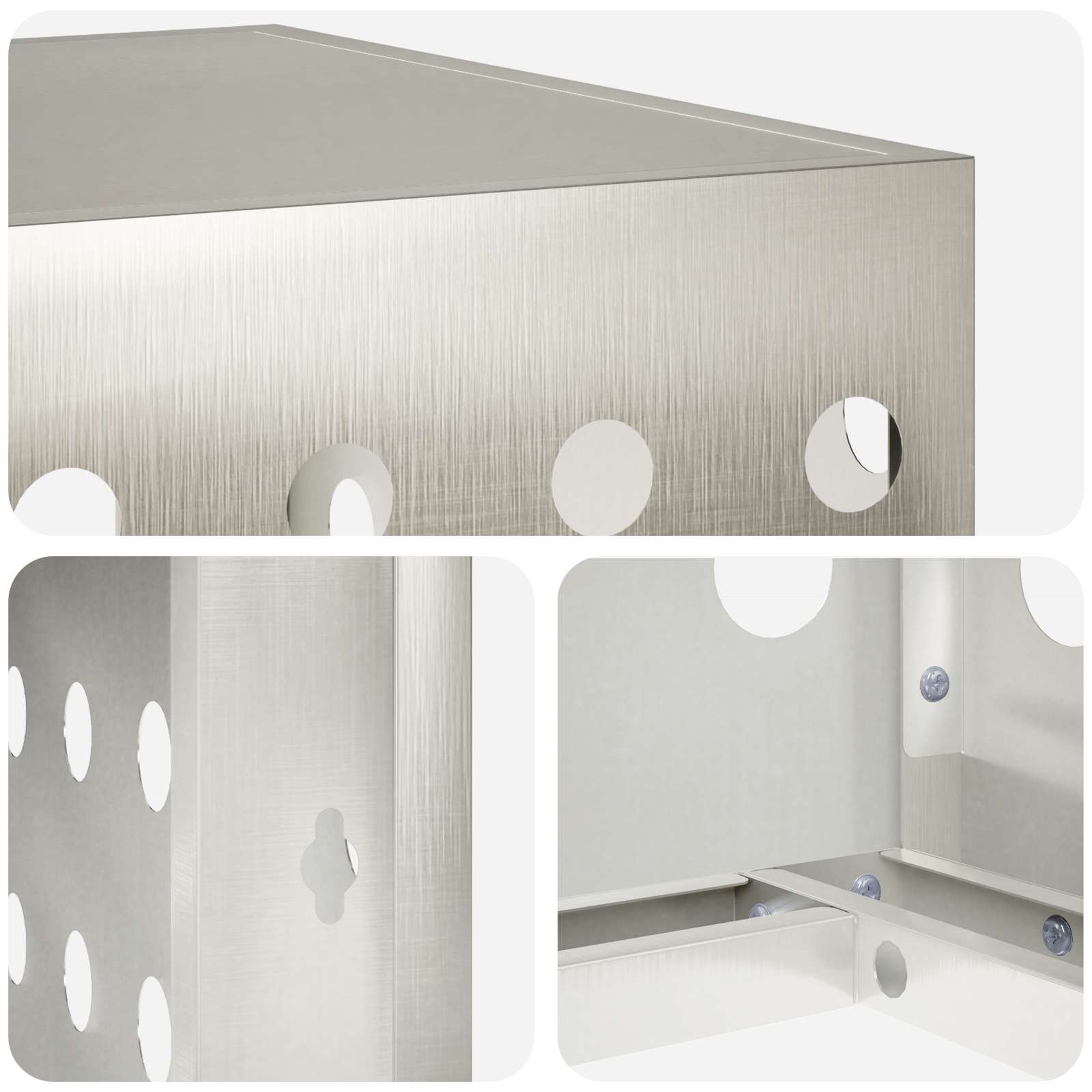 Copertura per condizionatore d'aria Argento 100 x 50 x 70 cm