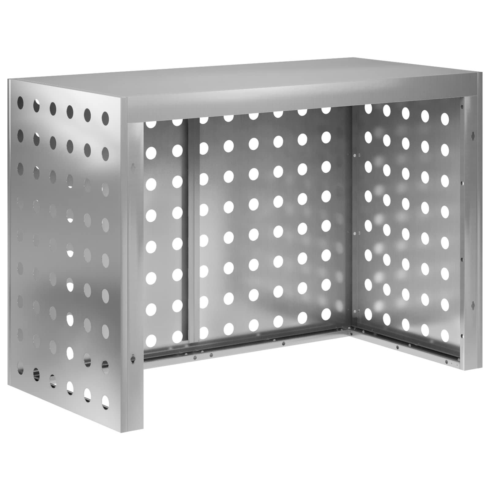 Copertura per condizionatore d'aria Argento 100 x 50 x 70 cm