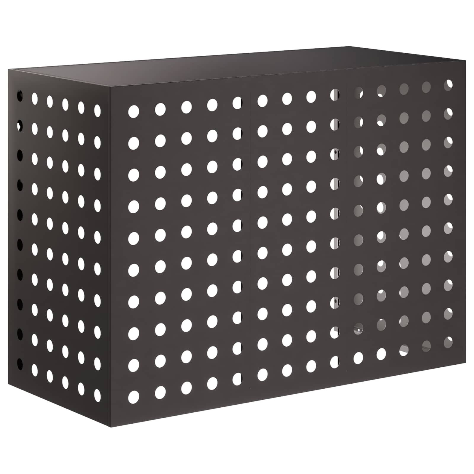 Copertura per condizionatore d'aria Nero 110 x 50 x 80 cm