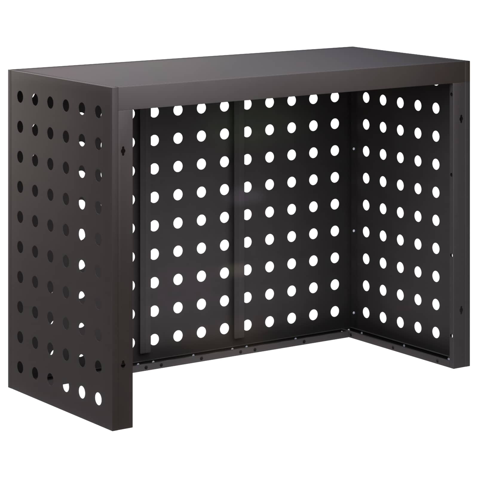 Copertura per condizionatore d'aria Nero 110 x 50 x 80 cm