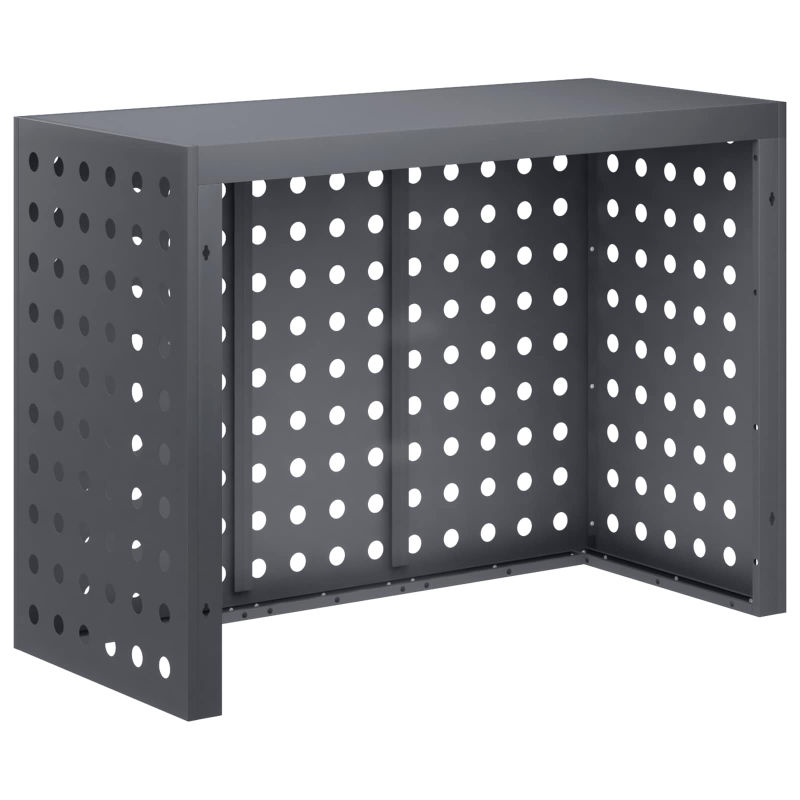 Copertura per condizionatore d'aria Antracite 110 x 50 x 80 cm