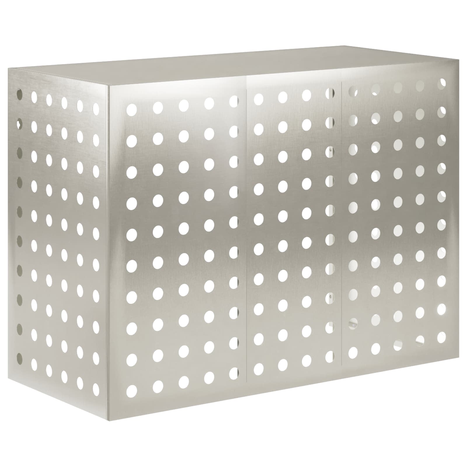 Copertura per condizionatore d'aria Argento 110 x 50 x 80 cm