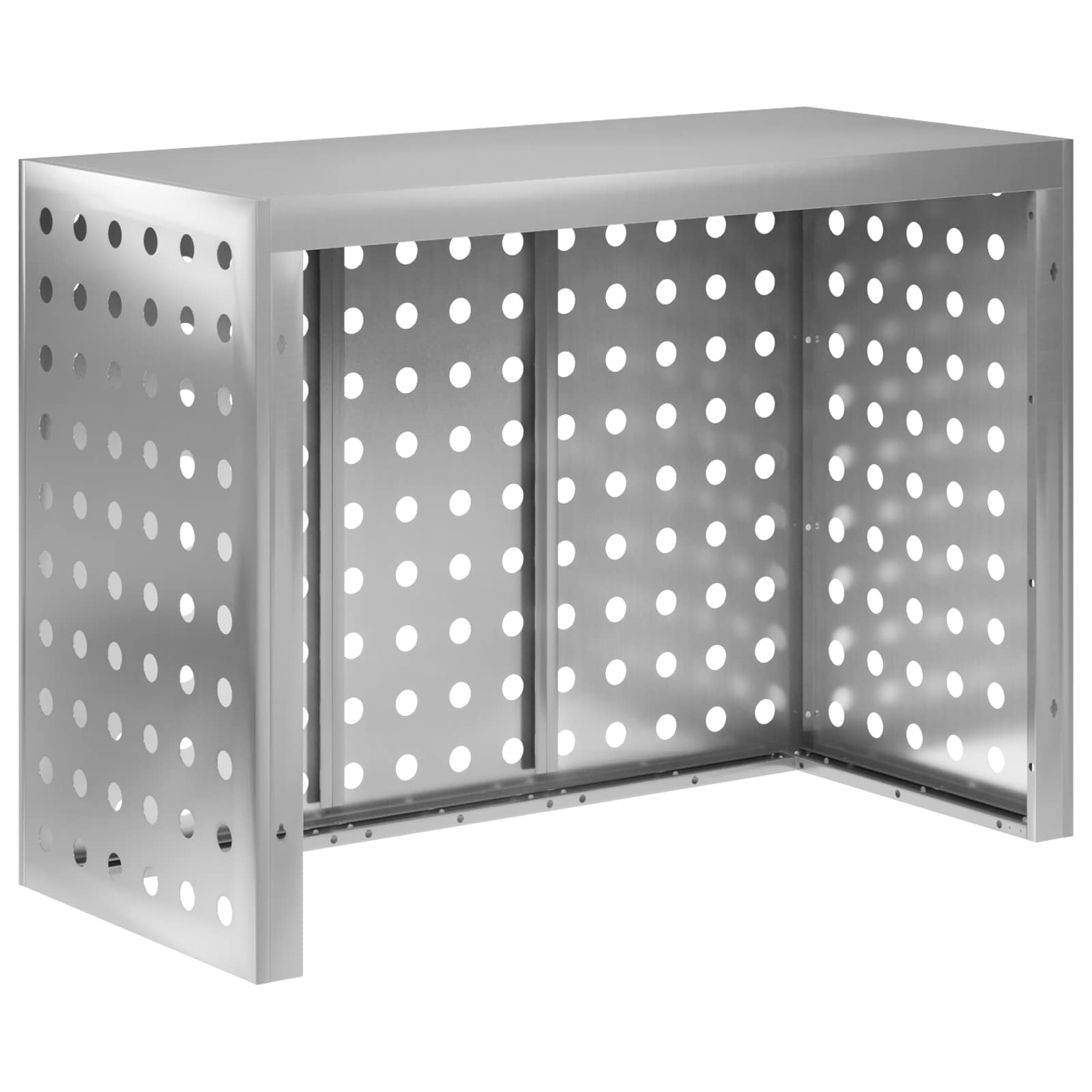 Copertura per condizionatore d'aria Argento 110 x 50 x 80 cm