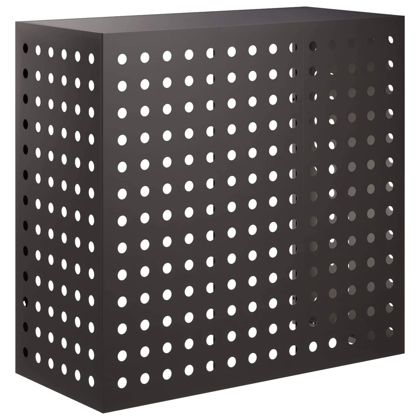 Copertura per condizionatore d'aria Nero 110 x 50 x 105 cm