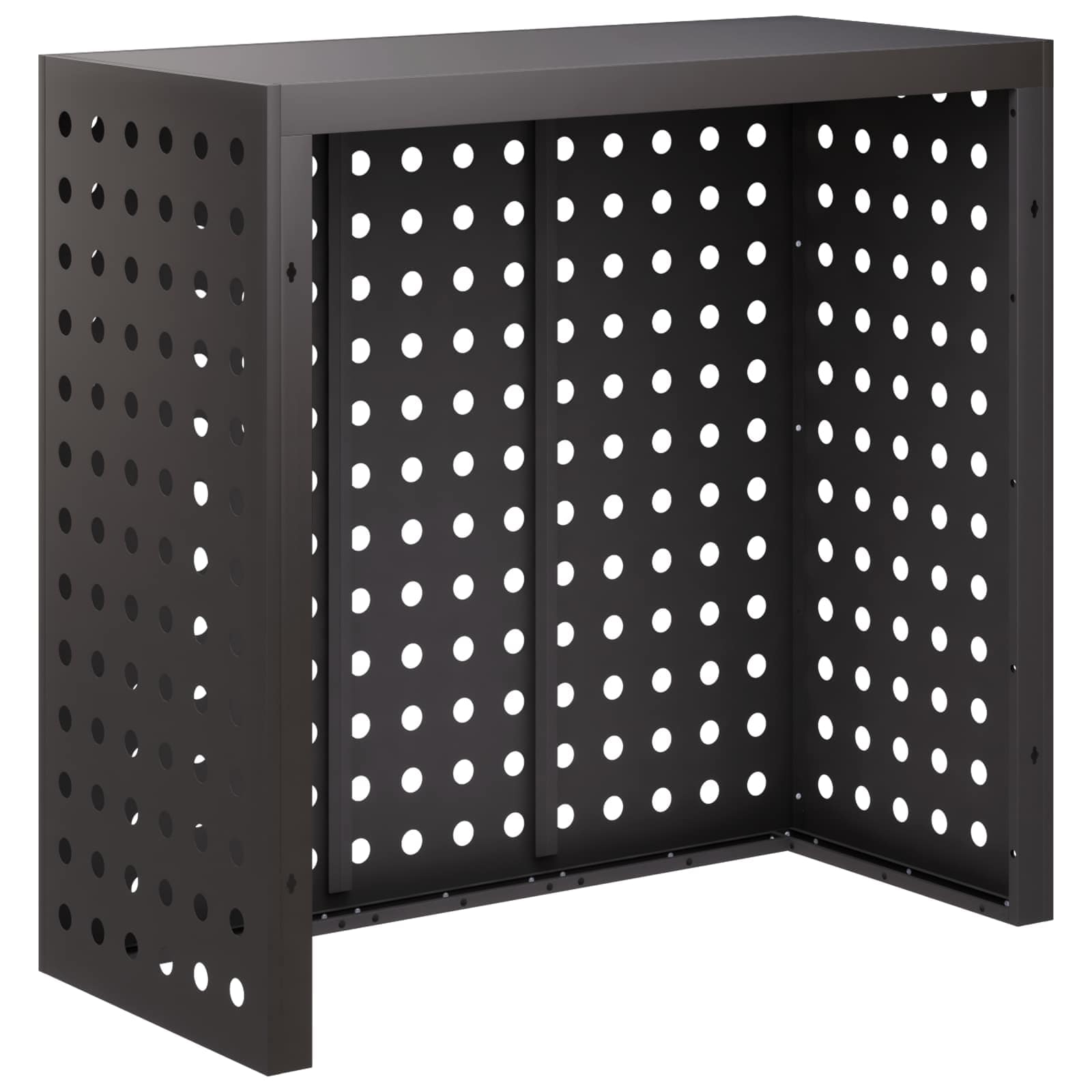 Copertura per condizionatore d'aria Nero 110 x 50 x 105 cm