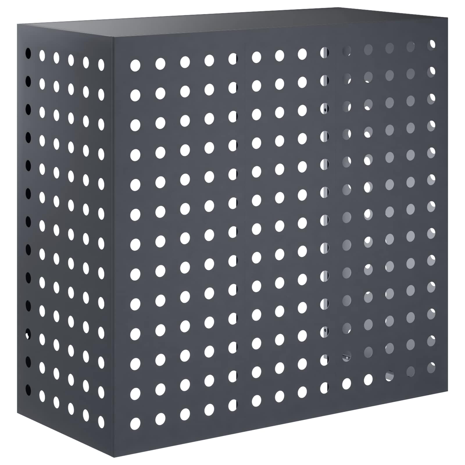 Copertura per condizionatore d'aria Antracite 110 x 50 x 105 cm