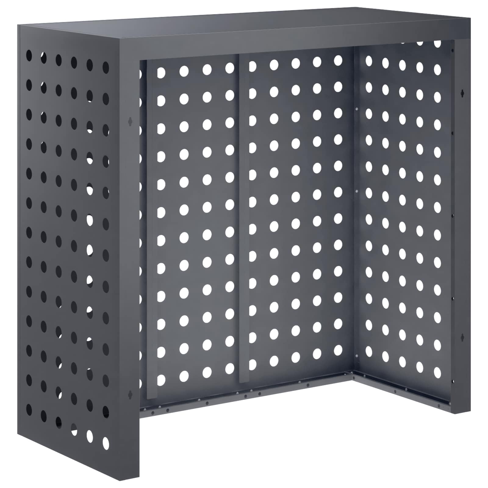 Copertura per condizionatore d'aria Antracite 110 x 50 x 105 cm