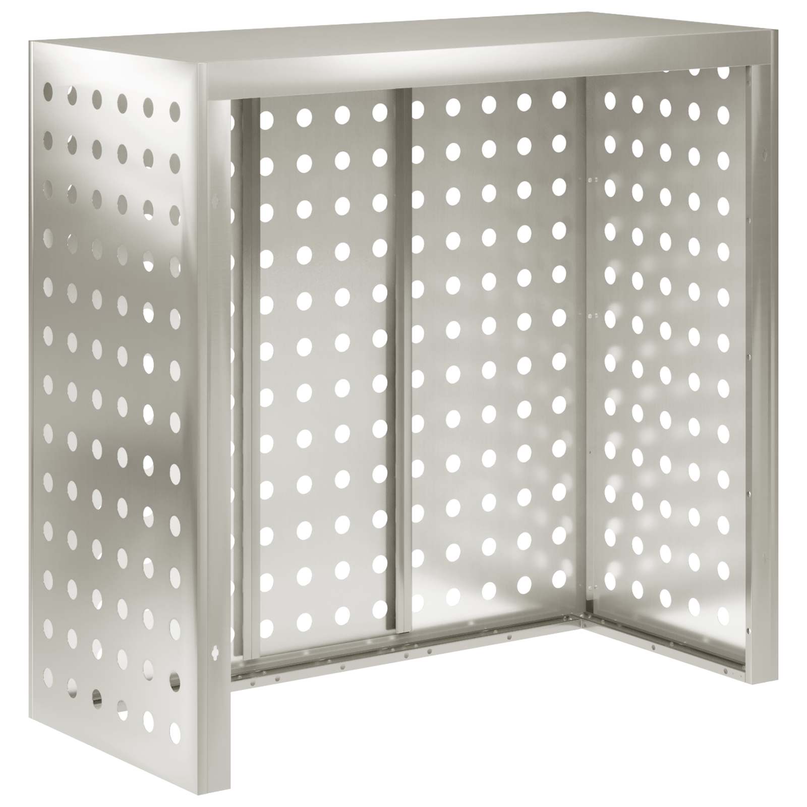 Copertura per condizionatore d'aria Argento 110 x 50 x 105 cm