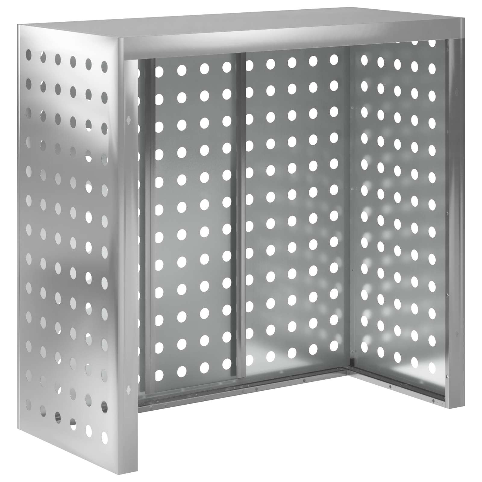 Copertura per condizionatore d'aria Argento 110 x 50 x 105 cm
