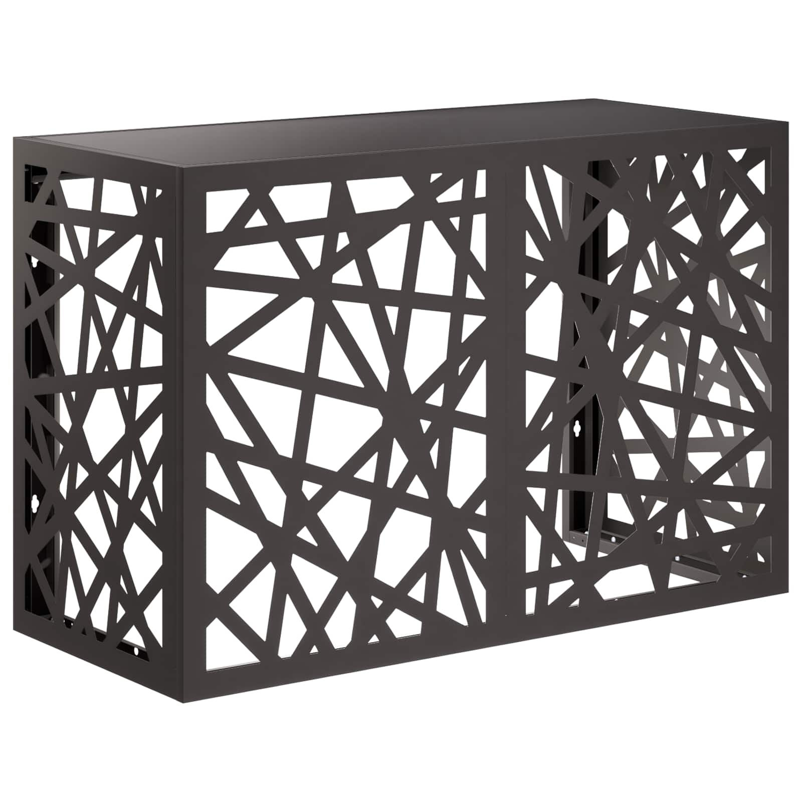 Copertura per condizionatore d'aria Nero 90 x 40 x 60 cm