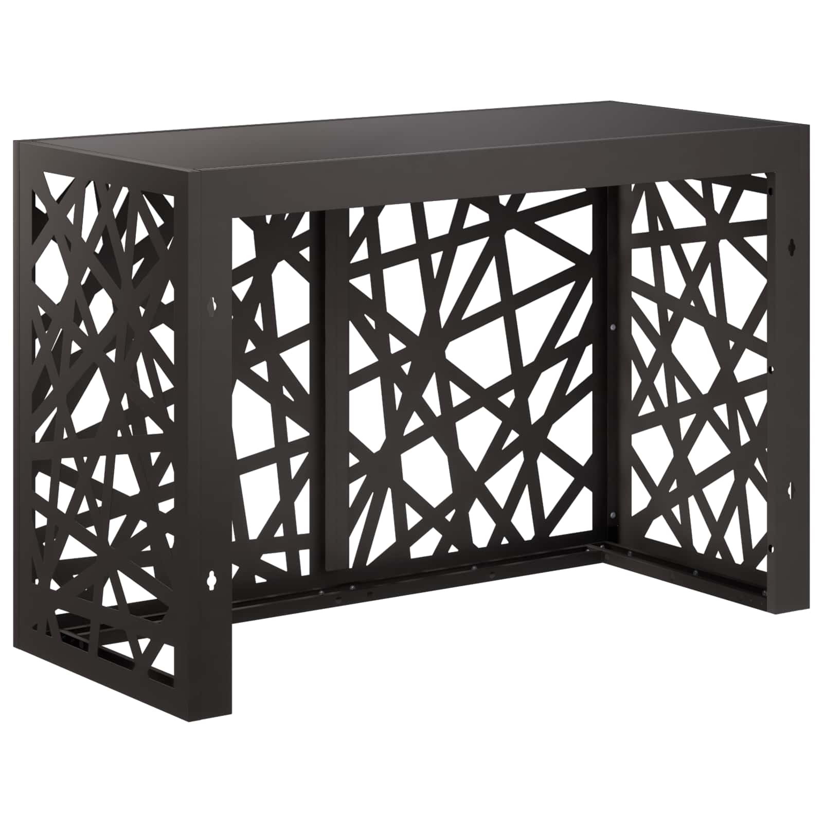 Copertura per condizionatore d'aria Nero 90 x 40 x 60 cm