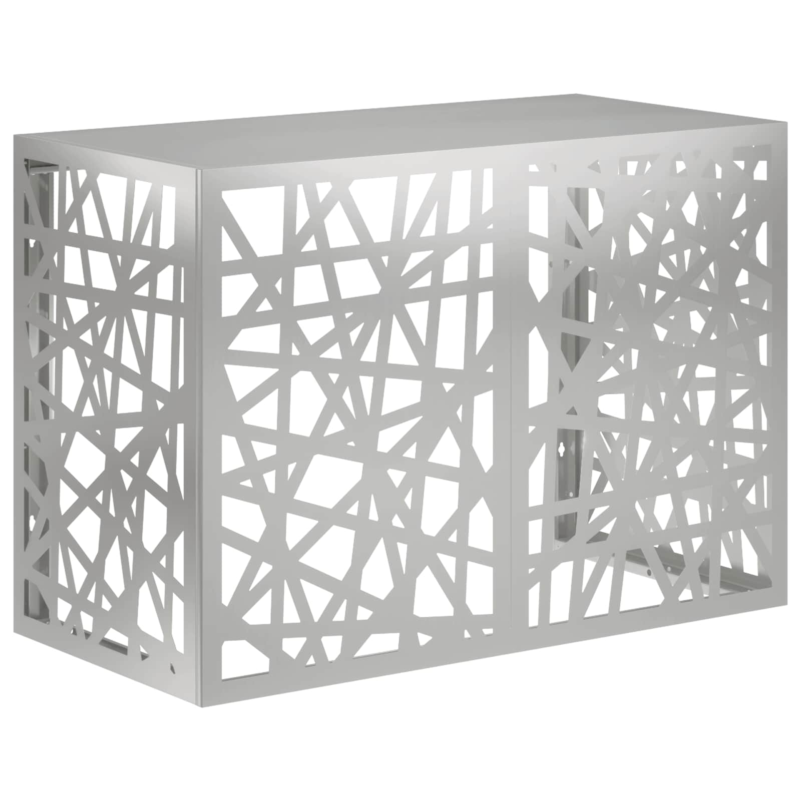 Copertura per condizionatore d'aria Argento 100 x 50 x 70 cm