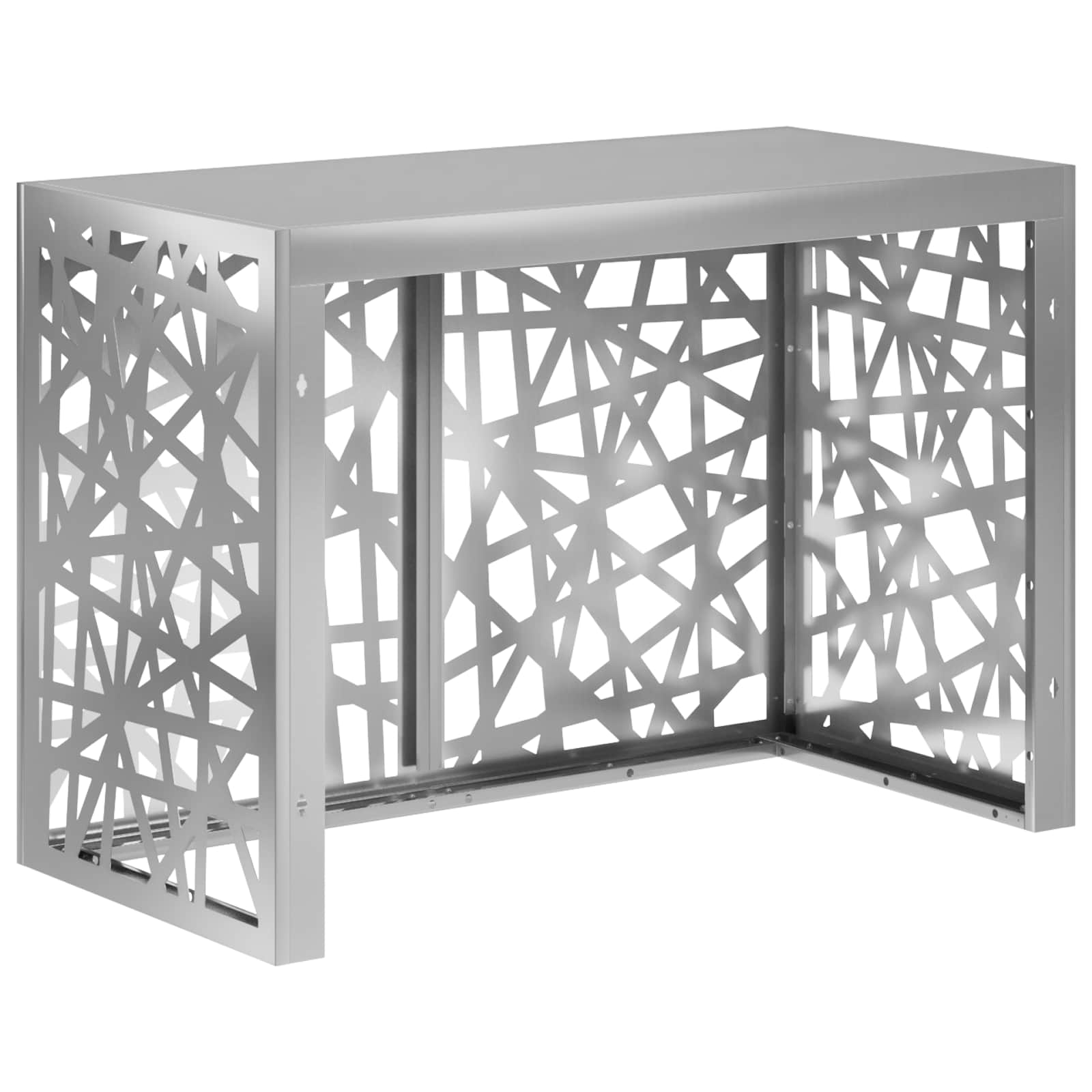 Copertura per condizionatore d'aria Argento 100 x 50 x 70 cm