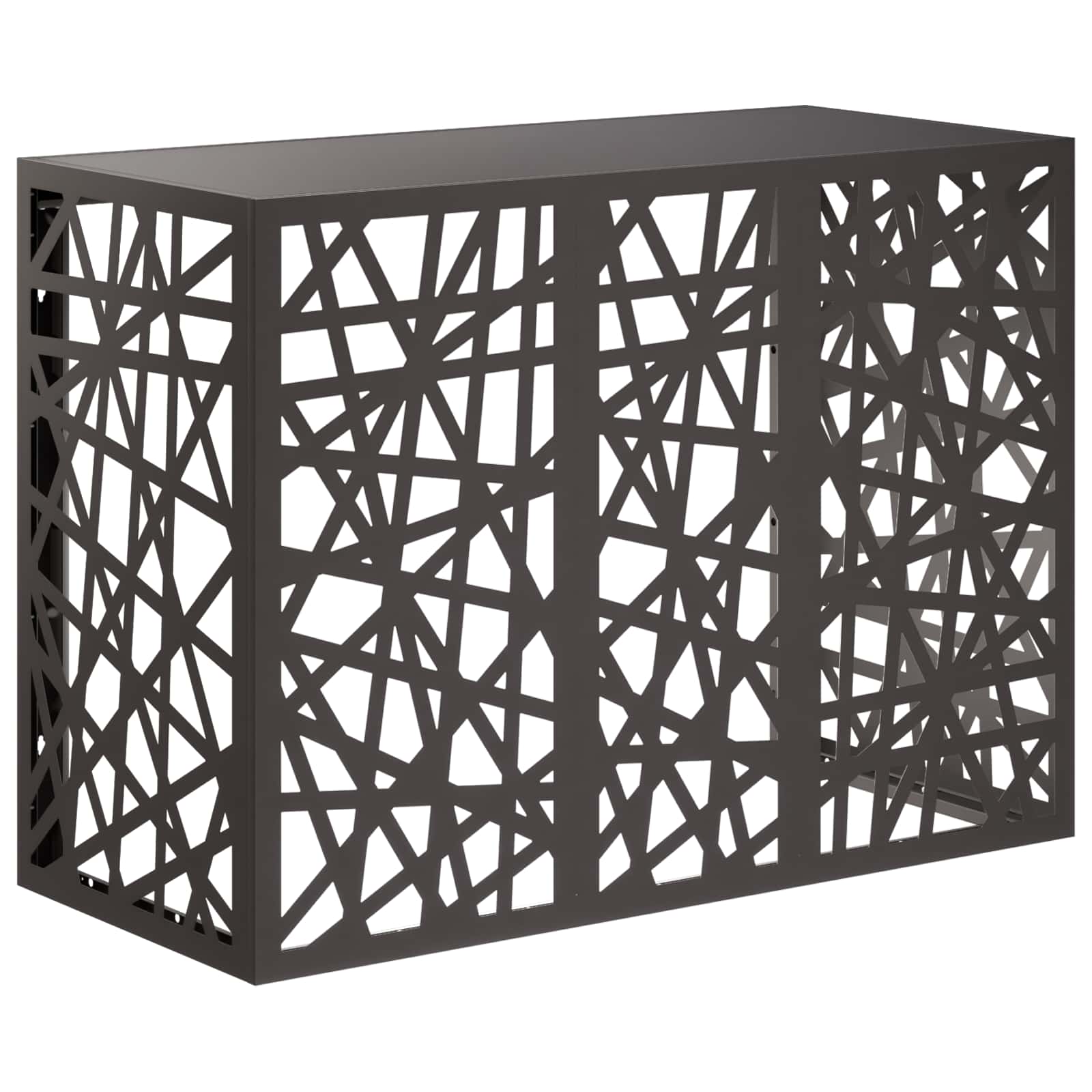 Copertura per condizionatore d'aria Nero 110 x 50 x 80 cm