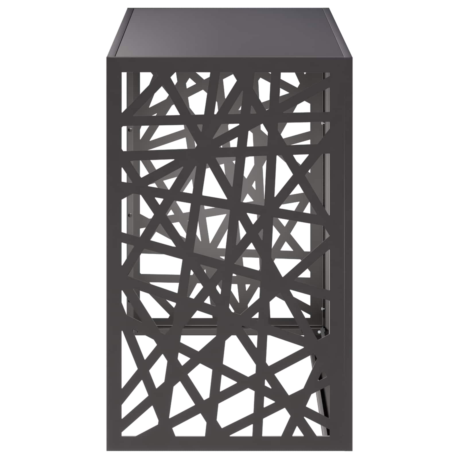 Copertura per condizionatore d'aria Nero 110 x 50 x 80 cm