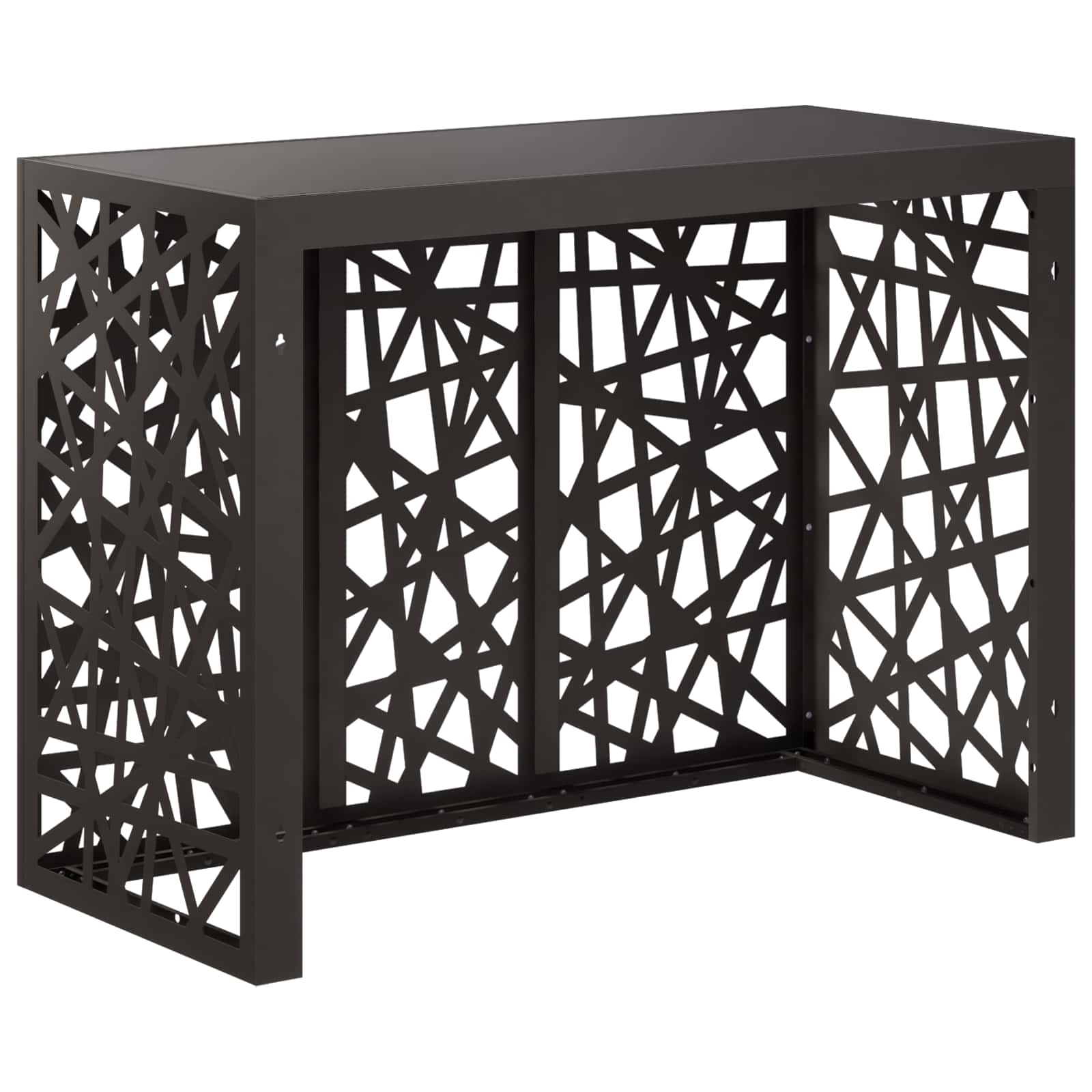 Copertura per condizionatore d'aria Nero 110 x 50 x 80 cm