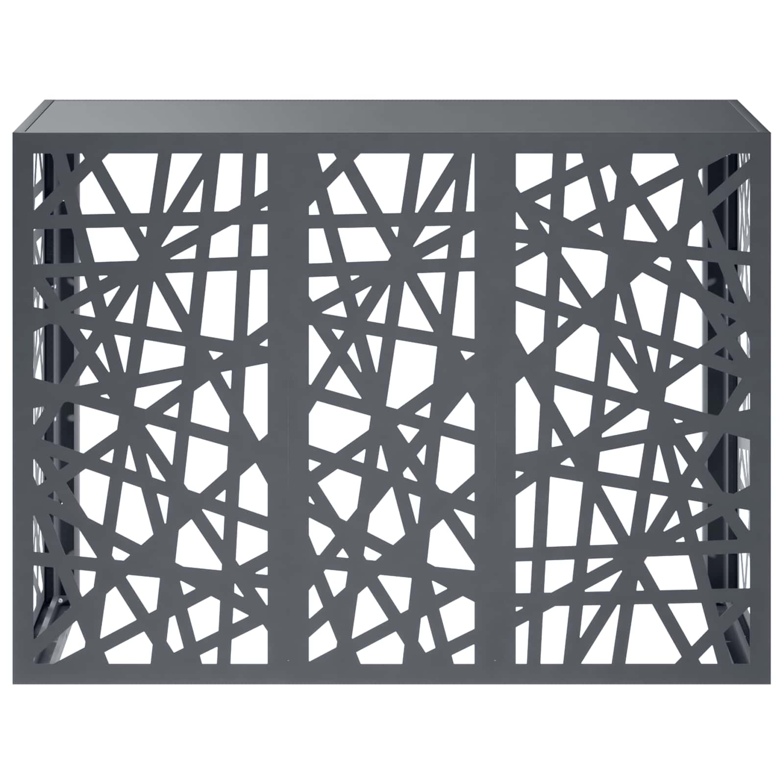 Copertura per condizionatore d'aria Antracite 110 x 50 x 80 cm
