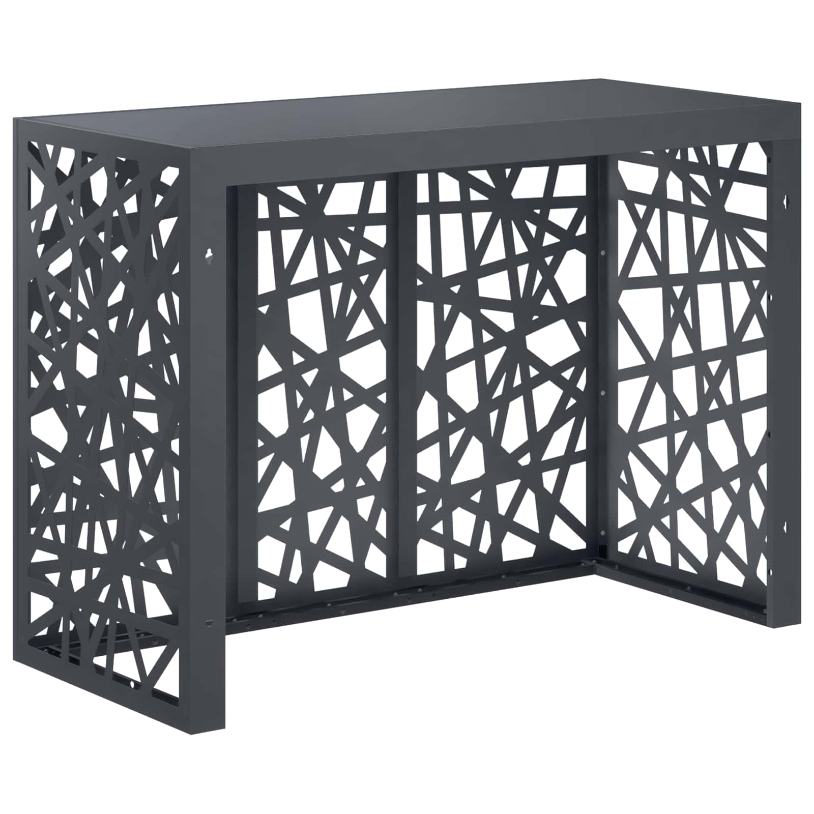 Copertura per condizionatore d'aria Antracite 110 x 50 x 80 cm