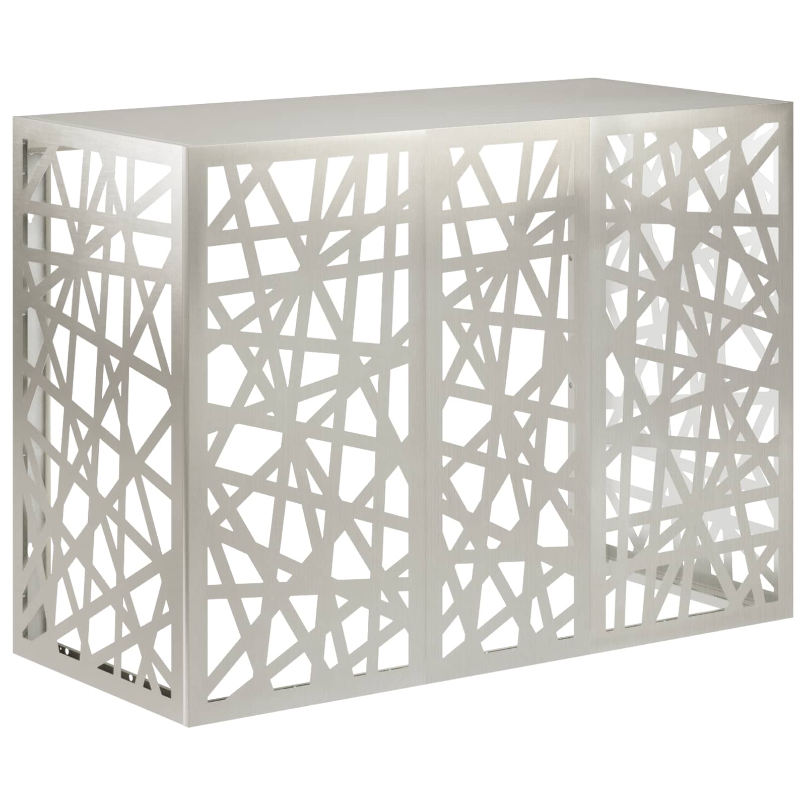 Copertura per condizionatore d'aria Argento 110 x 50 x 80 cm