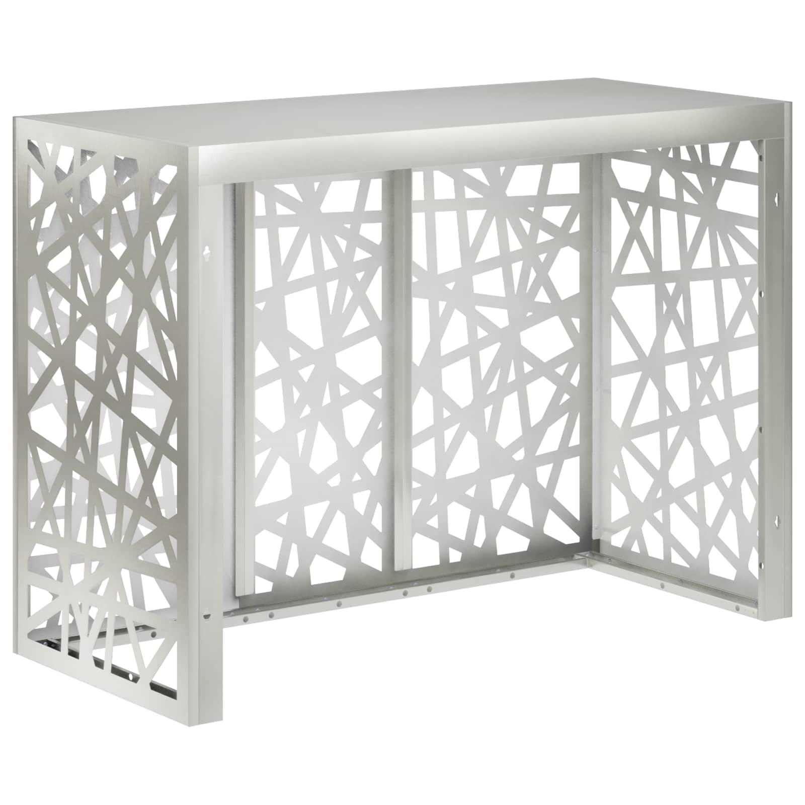 Copertura per condizionatore d'aria Argento 110 x 50 x 80 cm