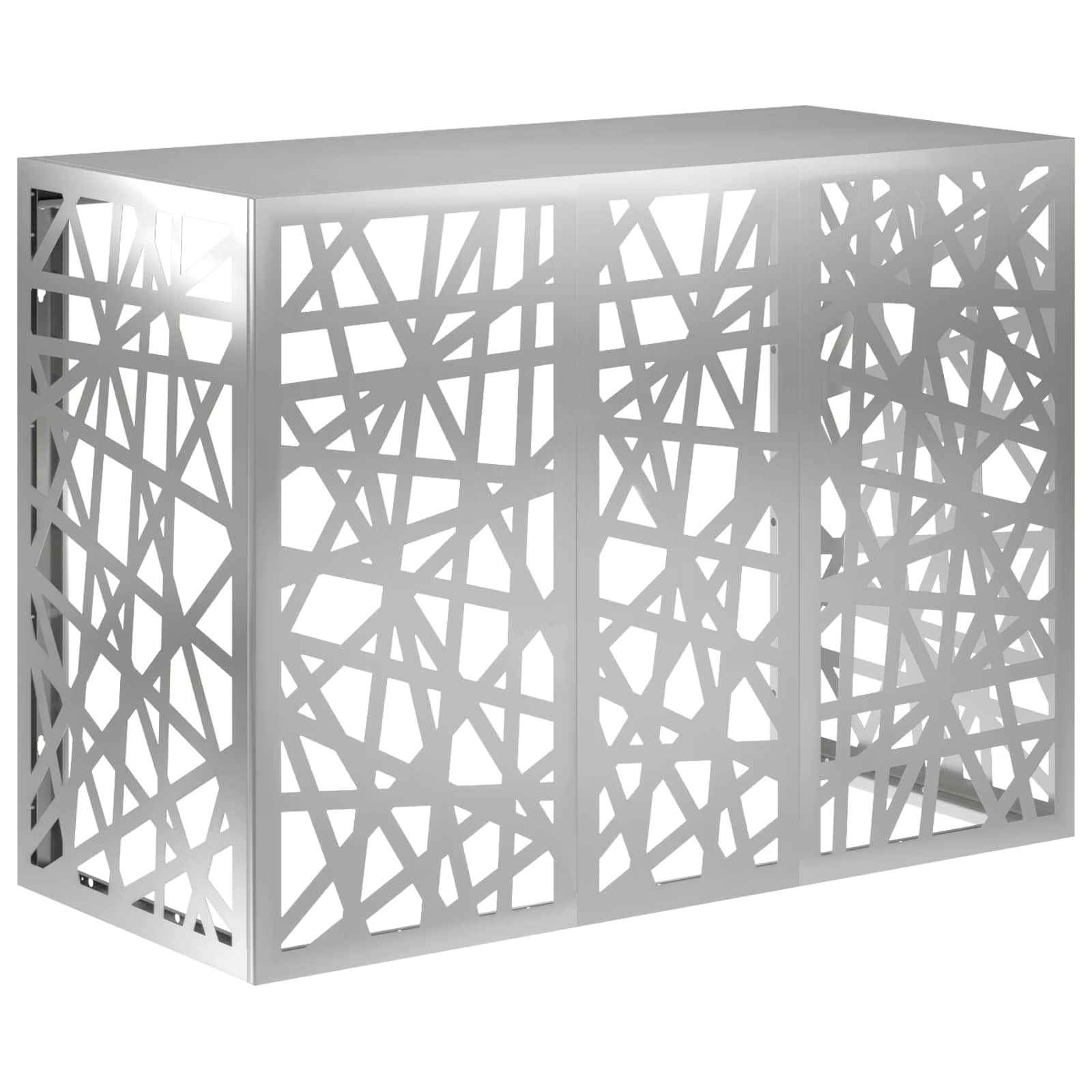Copertura per condizionatore d'aria Argento 110 x 50 x 80 cm