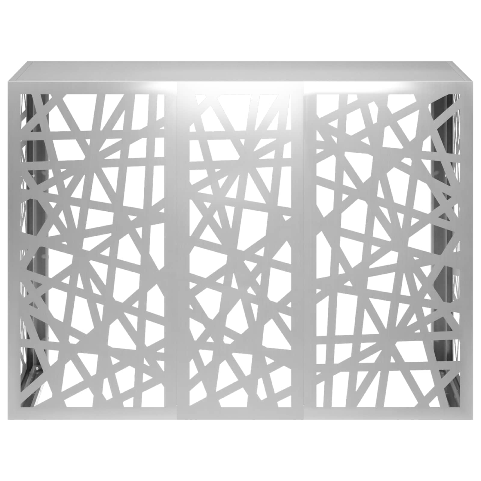 Copertura per condizionatore d'aria Argento 110 x 50 x 80 cm
