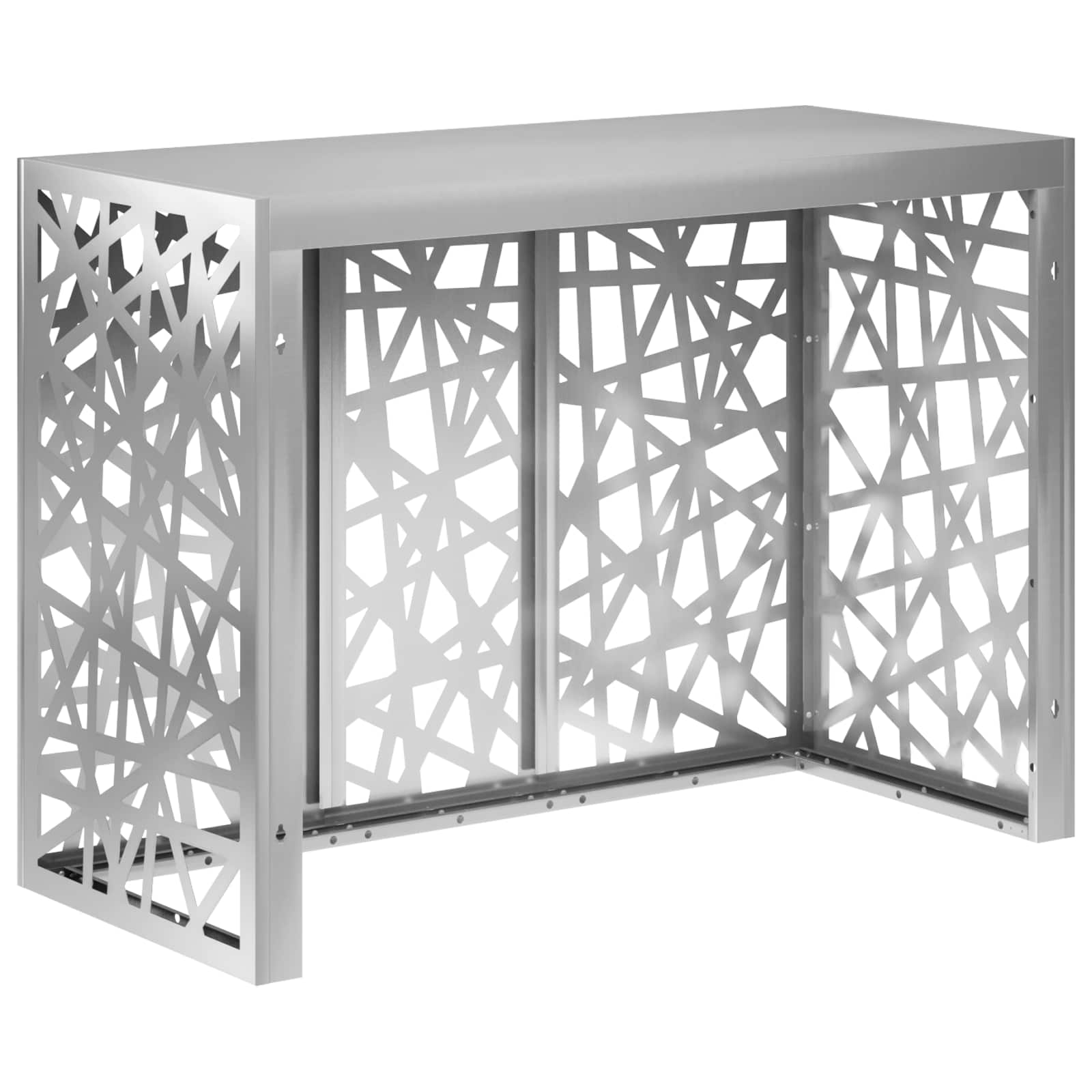 Copertura per condizionatore d'aria Argento 110 x 50 x 80 cm