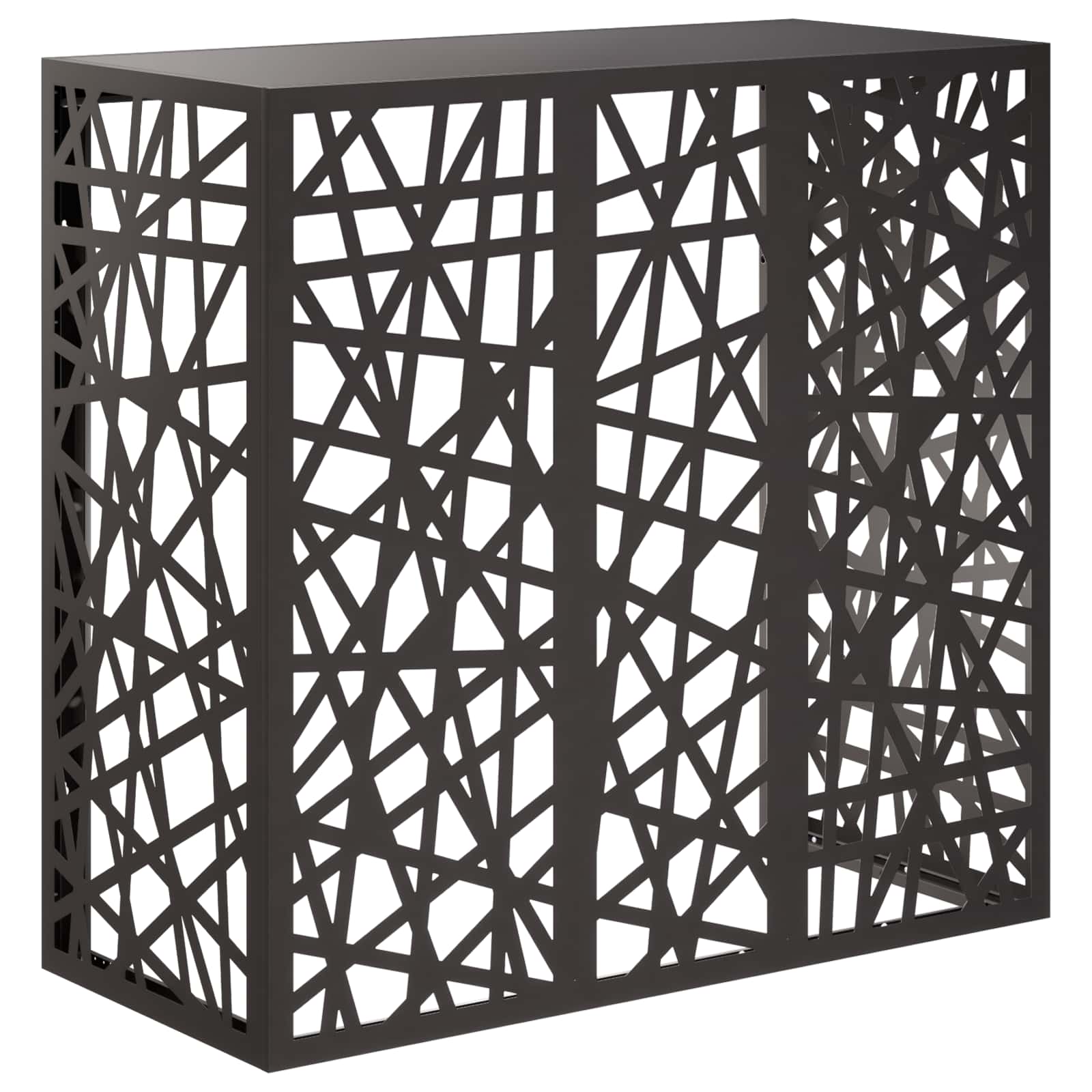 Copertura per condizionatore d'aria Nero 110 x 50 x 105 cm