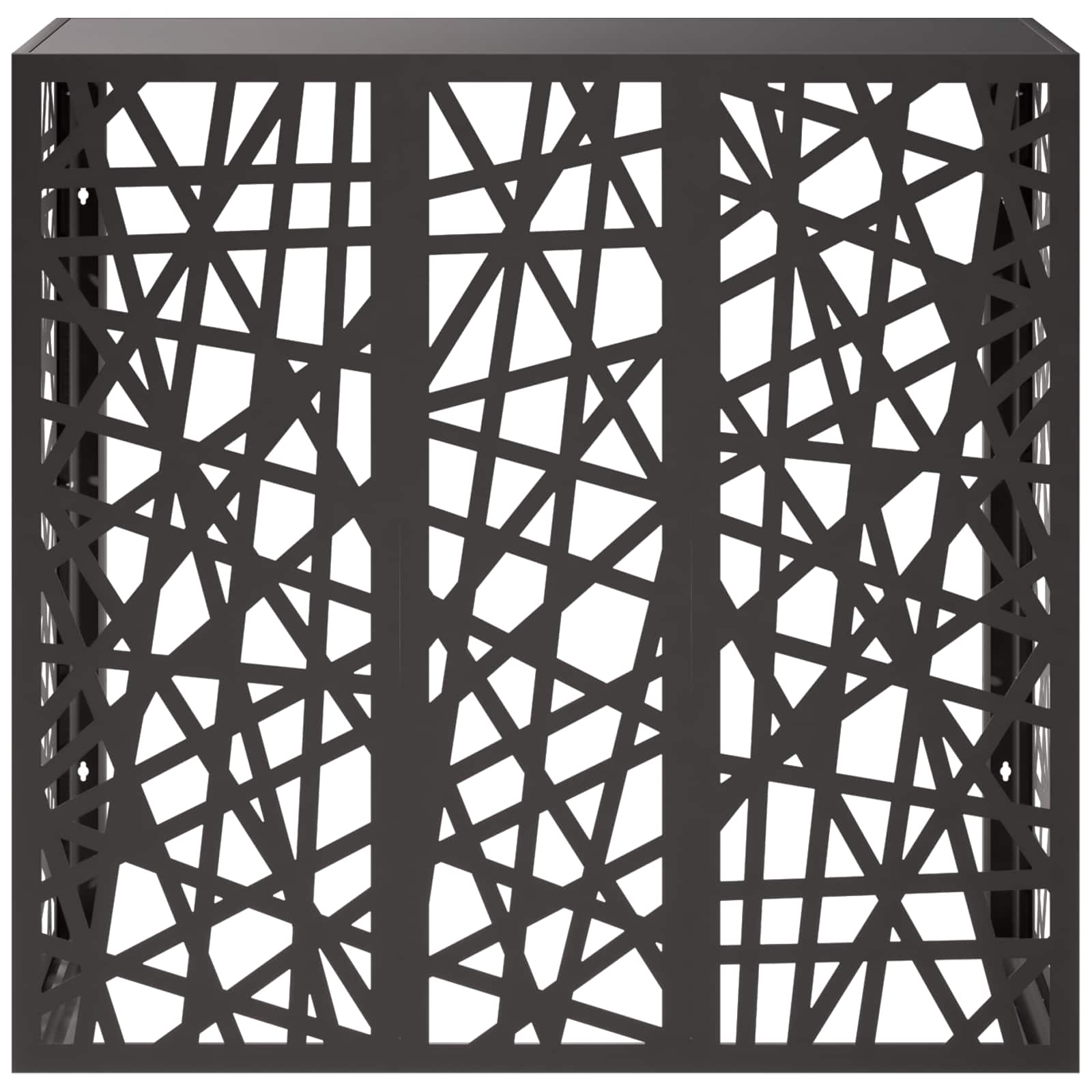 Copertura per condizionatore d'aria Nero 110 x 50 x 105 cm