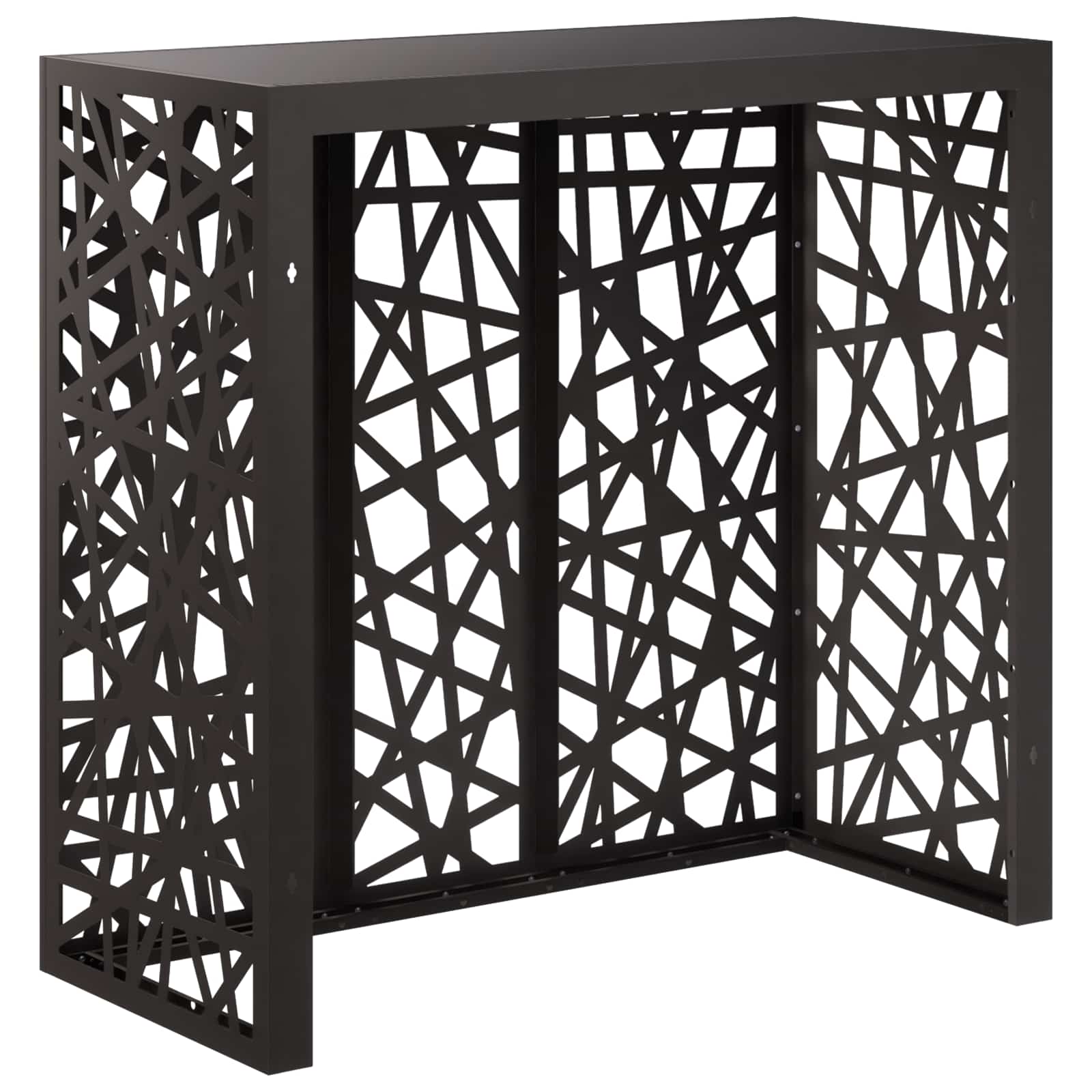 Copertura per condizionatore d'aria Nero 110 x 50 x 105 cm