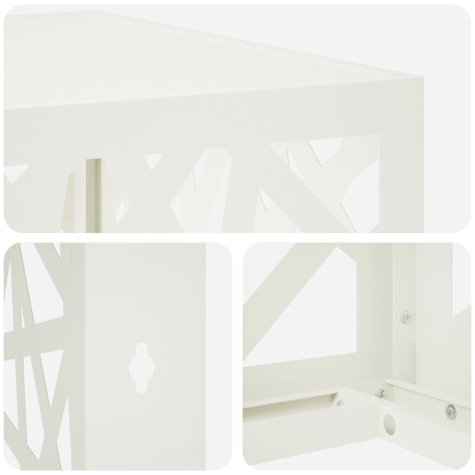 Copertura per condizionatore d'aria Bianco 110 x 50 x 105 cm