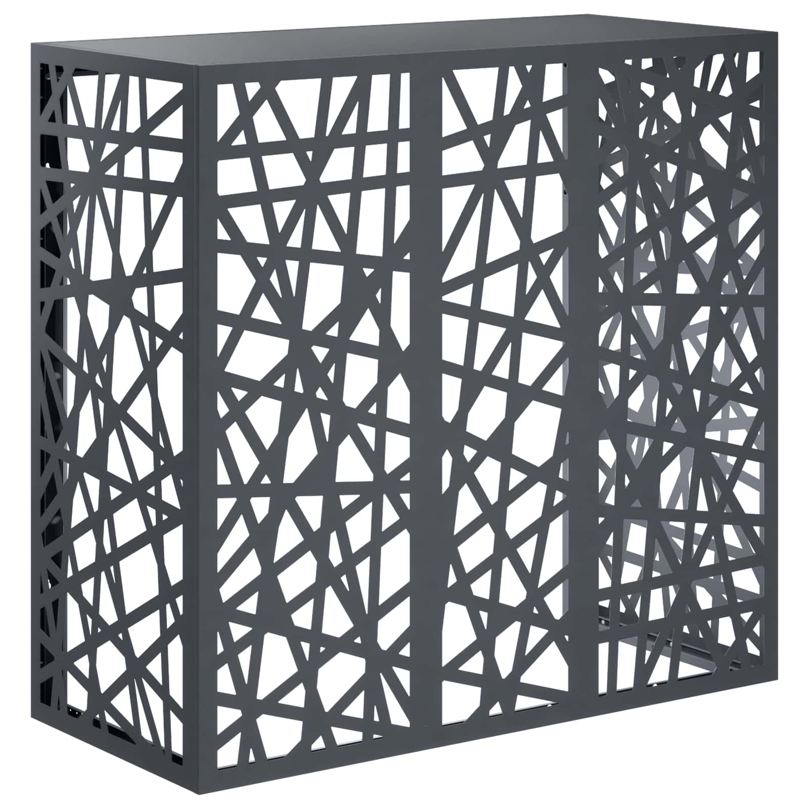 Copertura per condizionatore d'aria Antracite 110 x 50 x 105 cm