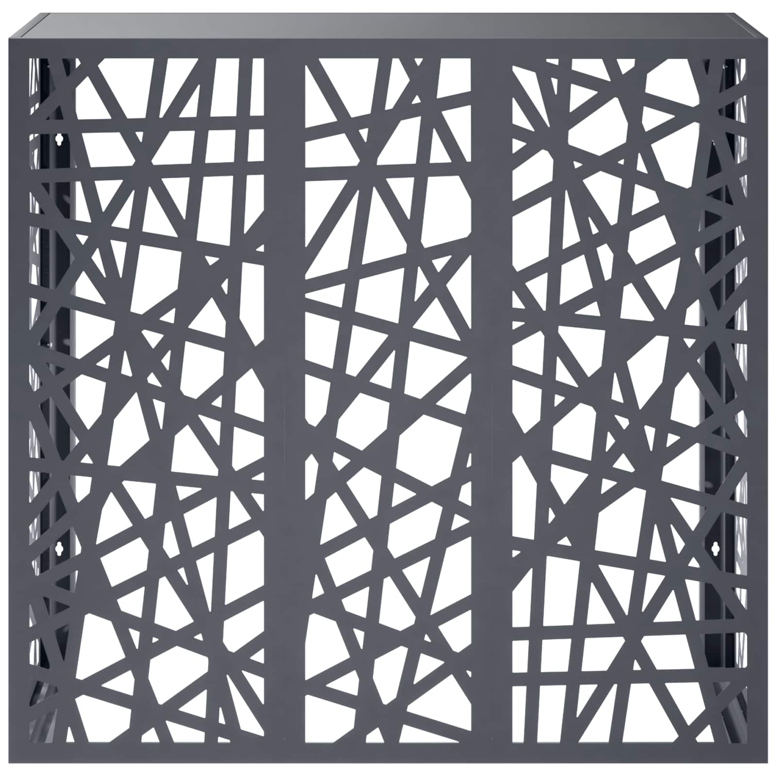 Copertura per condizionatore d'aria Antracite 110 x 50 x 105 cm