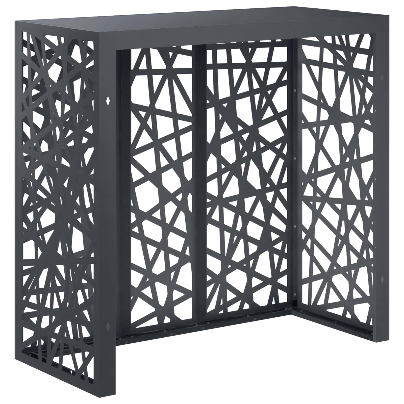 Copertura per condizionatore d'aria Antracite 110 x 50 x 105 cm