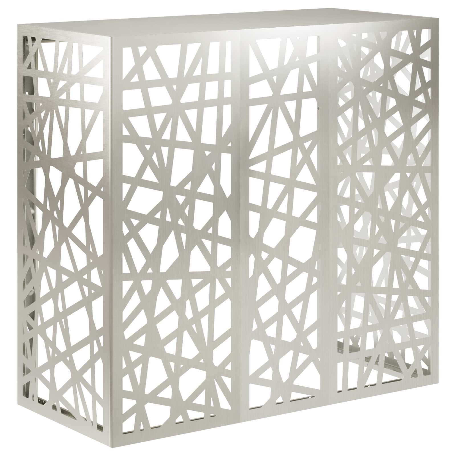 Copertura per condizionatore d'aria Argento 110 x 50 x 105 cm