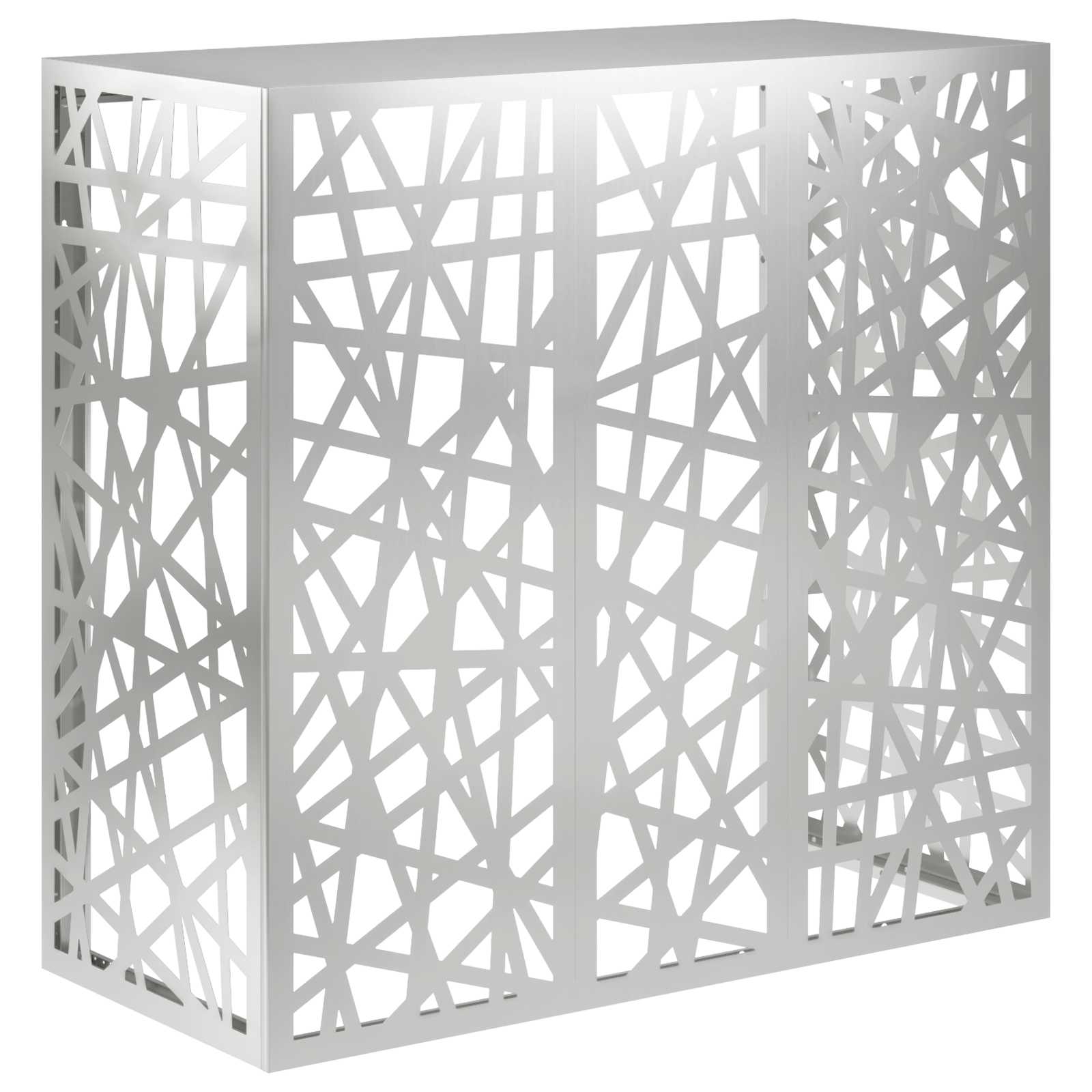 Copertura per condizionatore d'aria Argento 110 x 50 x 105 cm