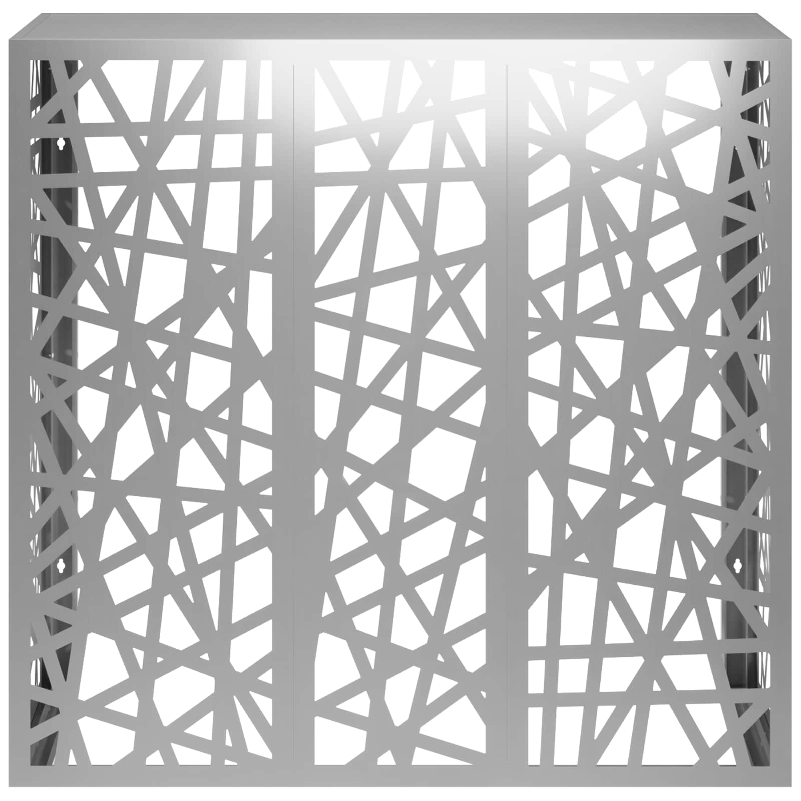 Copertura per condizionatore d'aria Argento 110 x 50 x 105 cm