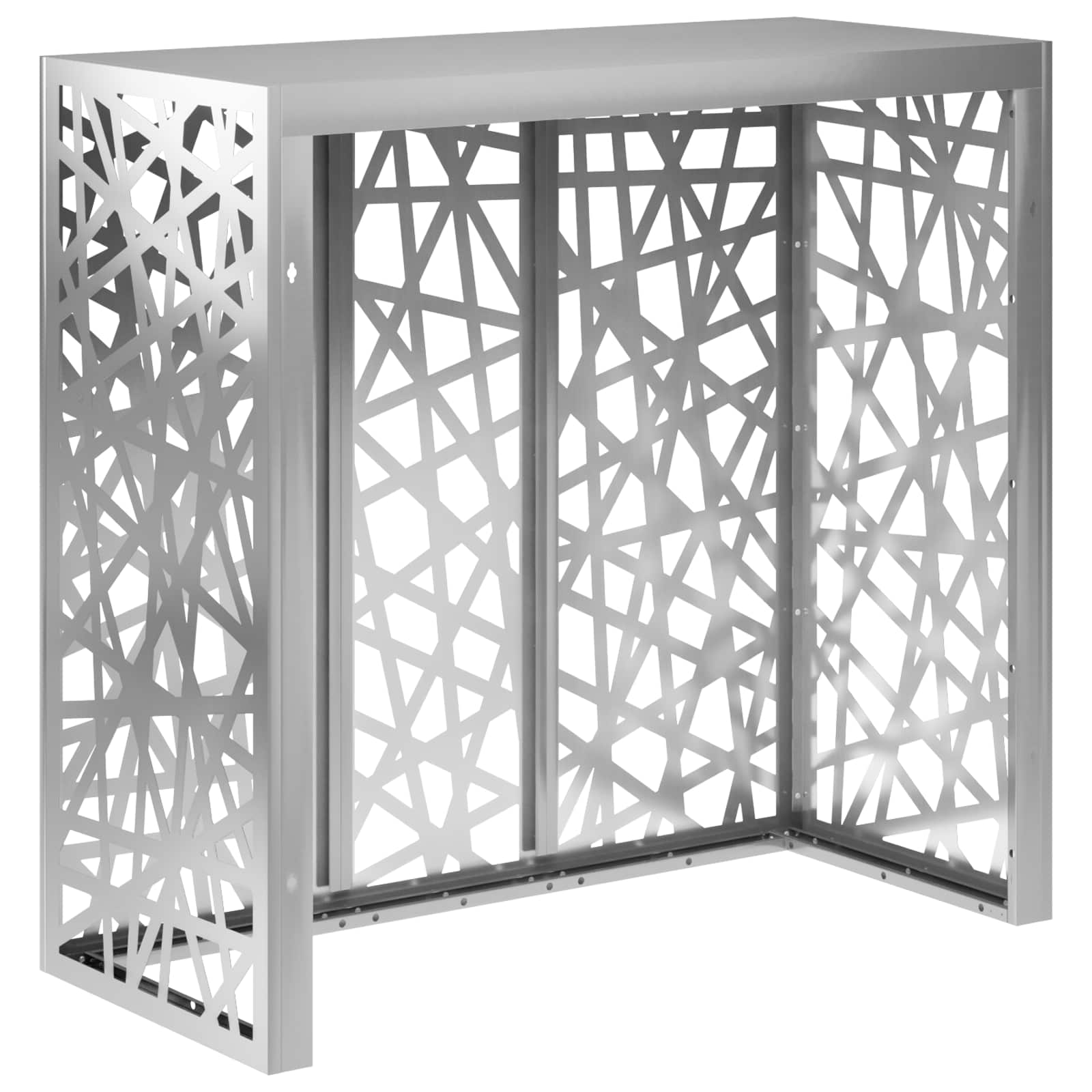 Copertura per condizionatore d'aria Argento 110 x 50 x 105 cm