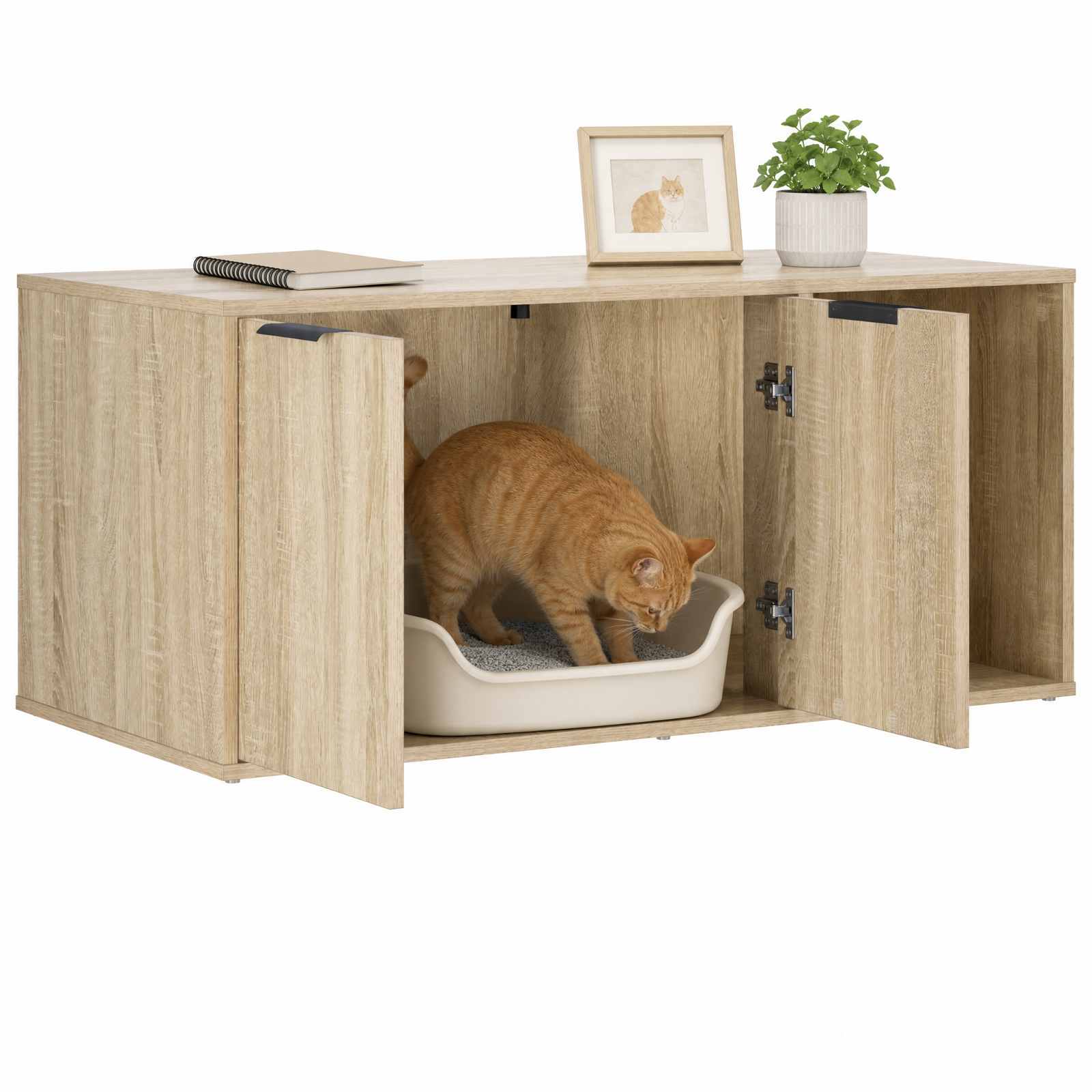Mobile per gatti Rovere Sonoma 100 x 49 x 45 cm