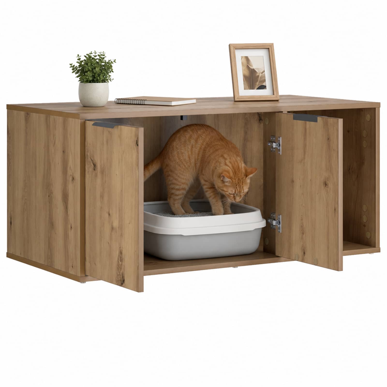 Mobile per gatti Rovere Artigianale 100 x 49 x 45 cm
