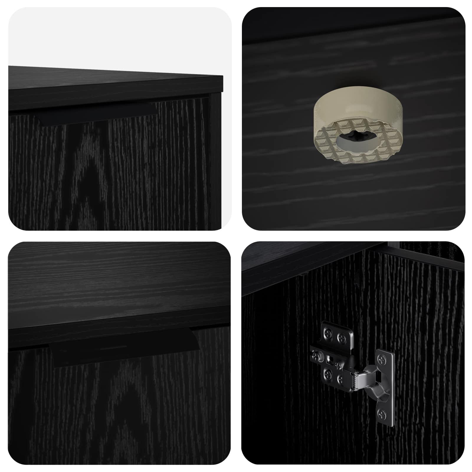 Mobile per gatti Rovere Nero 100 x 49 x 45 cm