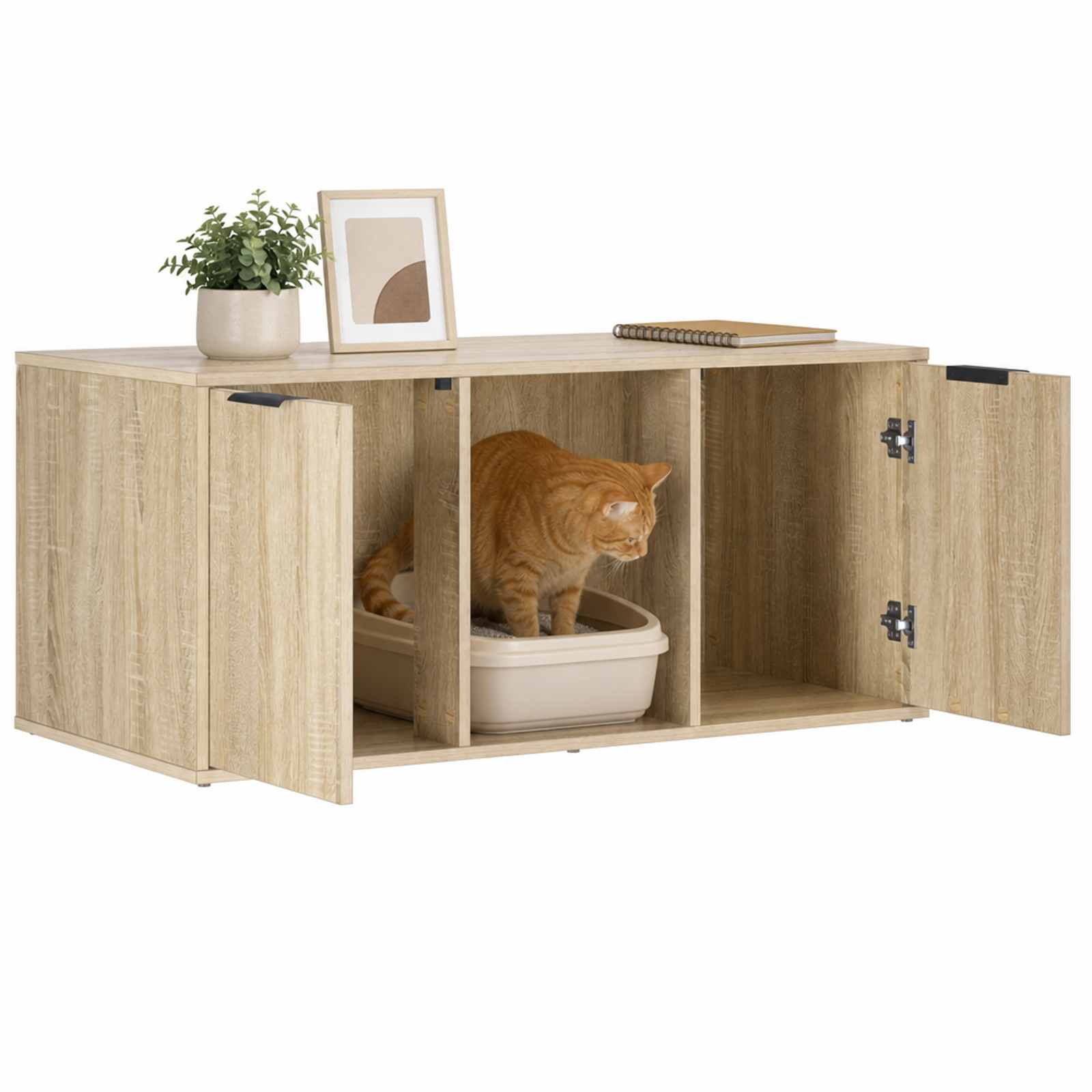 Mobile per gatti Rovere Sonoma 100 x 49 x 45 cm