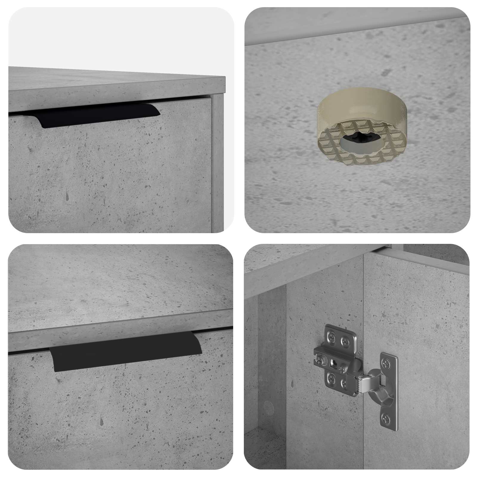 Mobile per gatti Grigio Cemento 100 x 49 x 45 cm