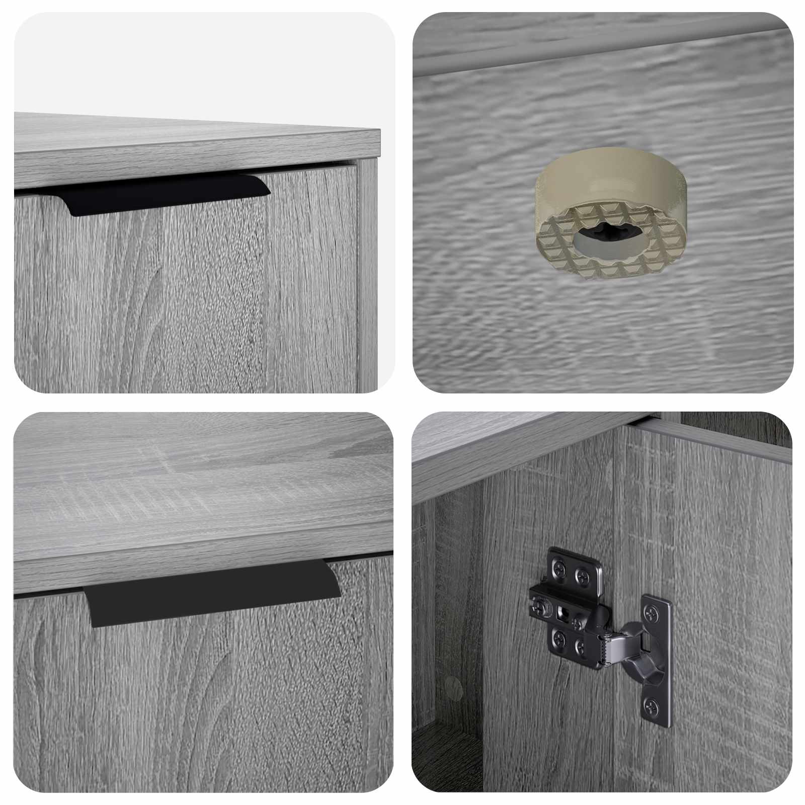 Mobile per gatti Sonoma grigio 100 x 49 x 45 cm