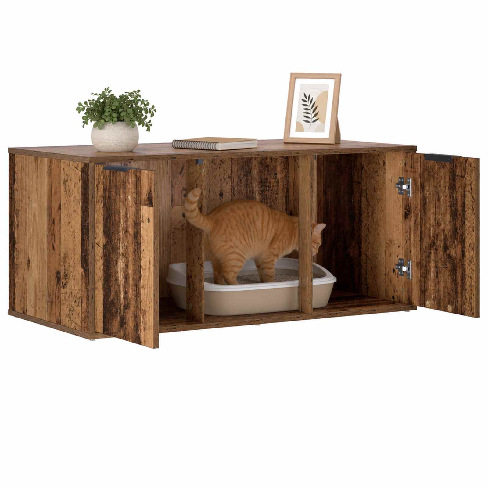 Mobile per gatti Legno antico 100 x 49 x 45 cm