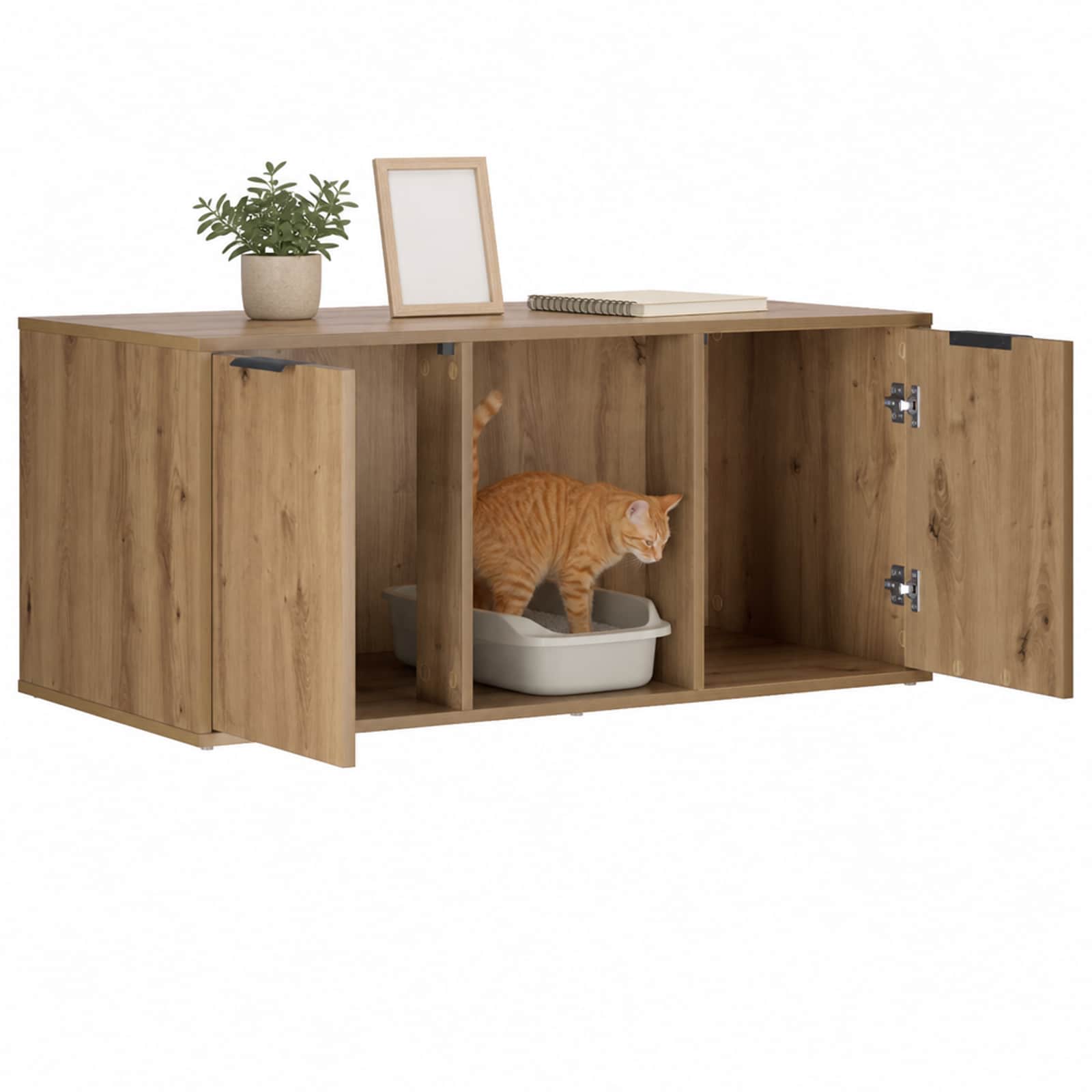 Mobile per gatti Rovere Artigianale 100 x 49 x 45 cm