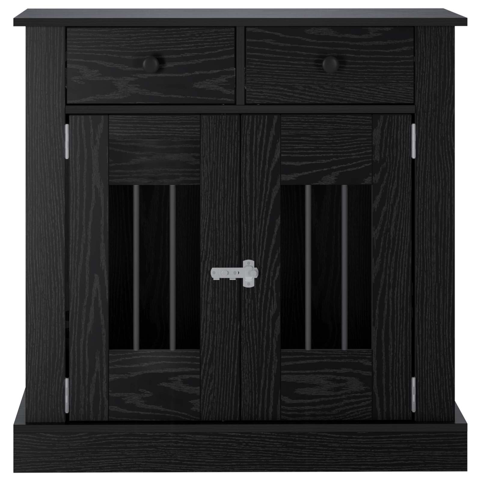 Mobile da cassa per cani Rovere Nero 80 x 47,5 x 80 cm