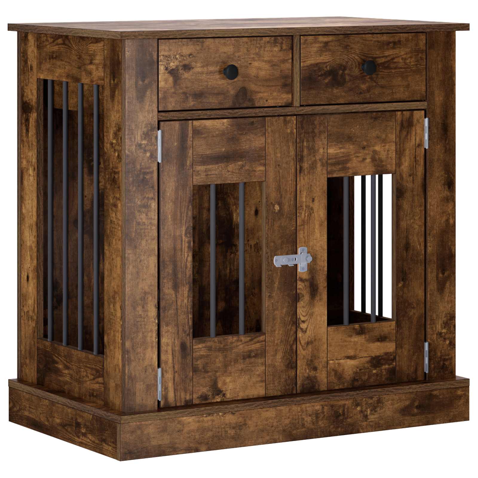 Mobile da cassa per cani Rovere Fumo 80 x 47,5 x 80 cm